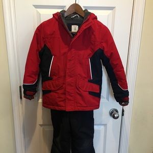 Land's End Boys Squall jacket & Snow Bibs